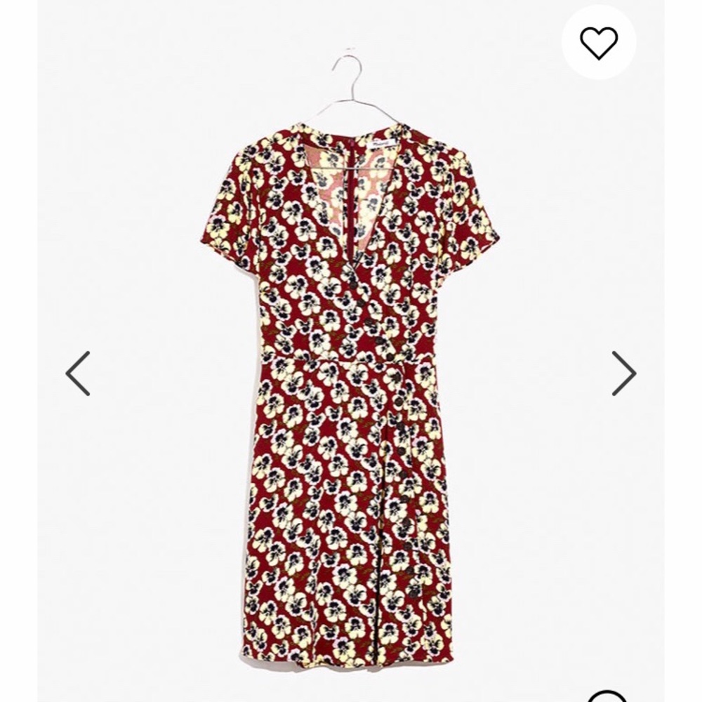 Madewell size 6 button wrap dress with tags